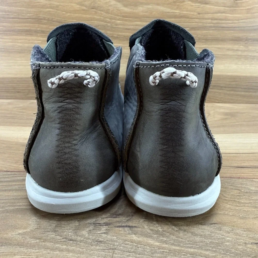 Olukai Womens Boots‎ Size 7.5 Gray Nubuck Comfort Slip On Sneakers HAWAI'ILOA
